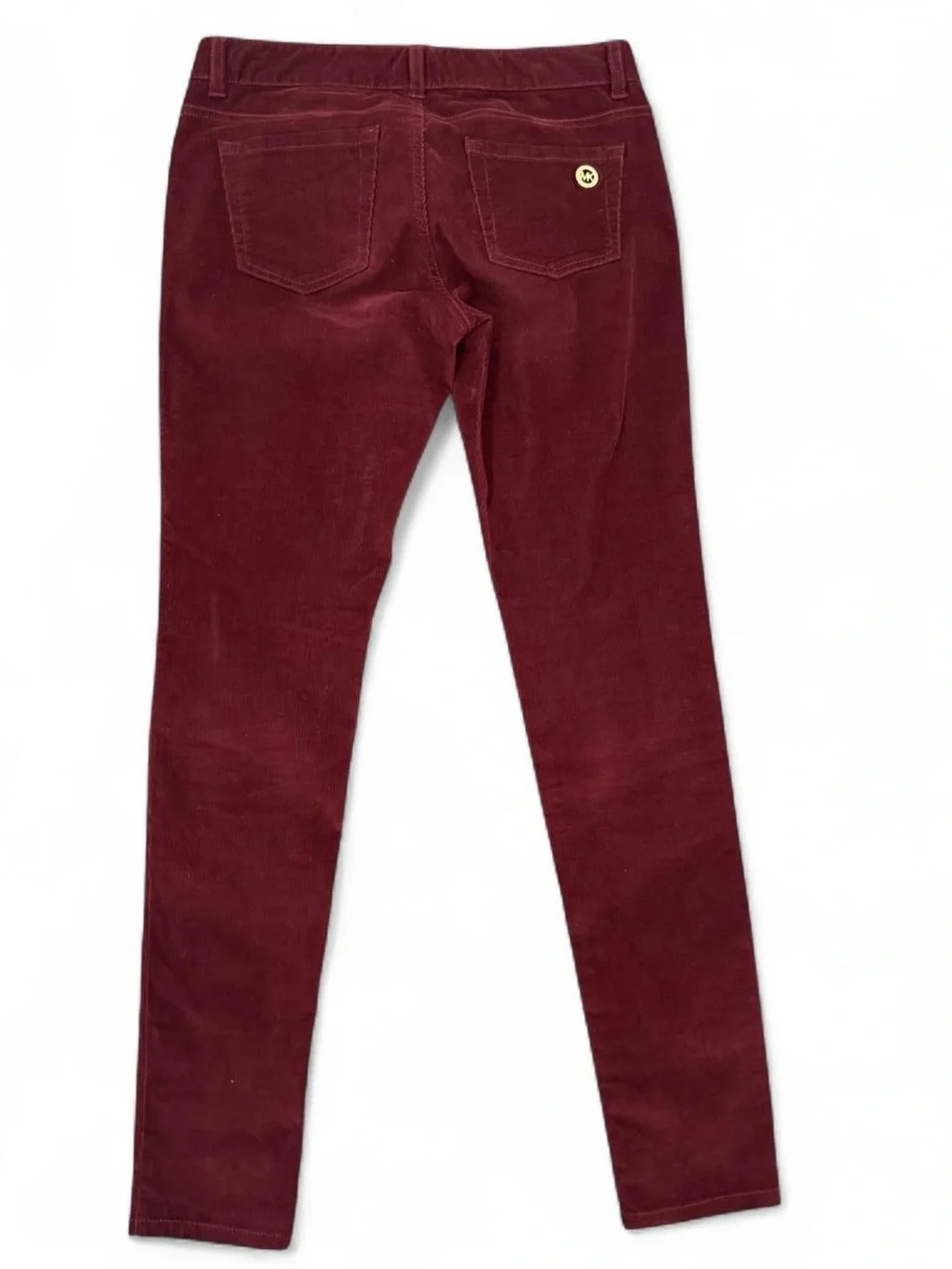 Michael Kors Burgundy Corduroy Slim Pants